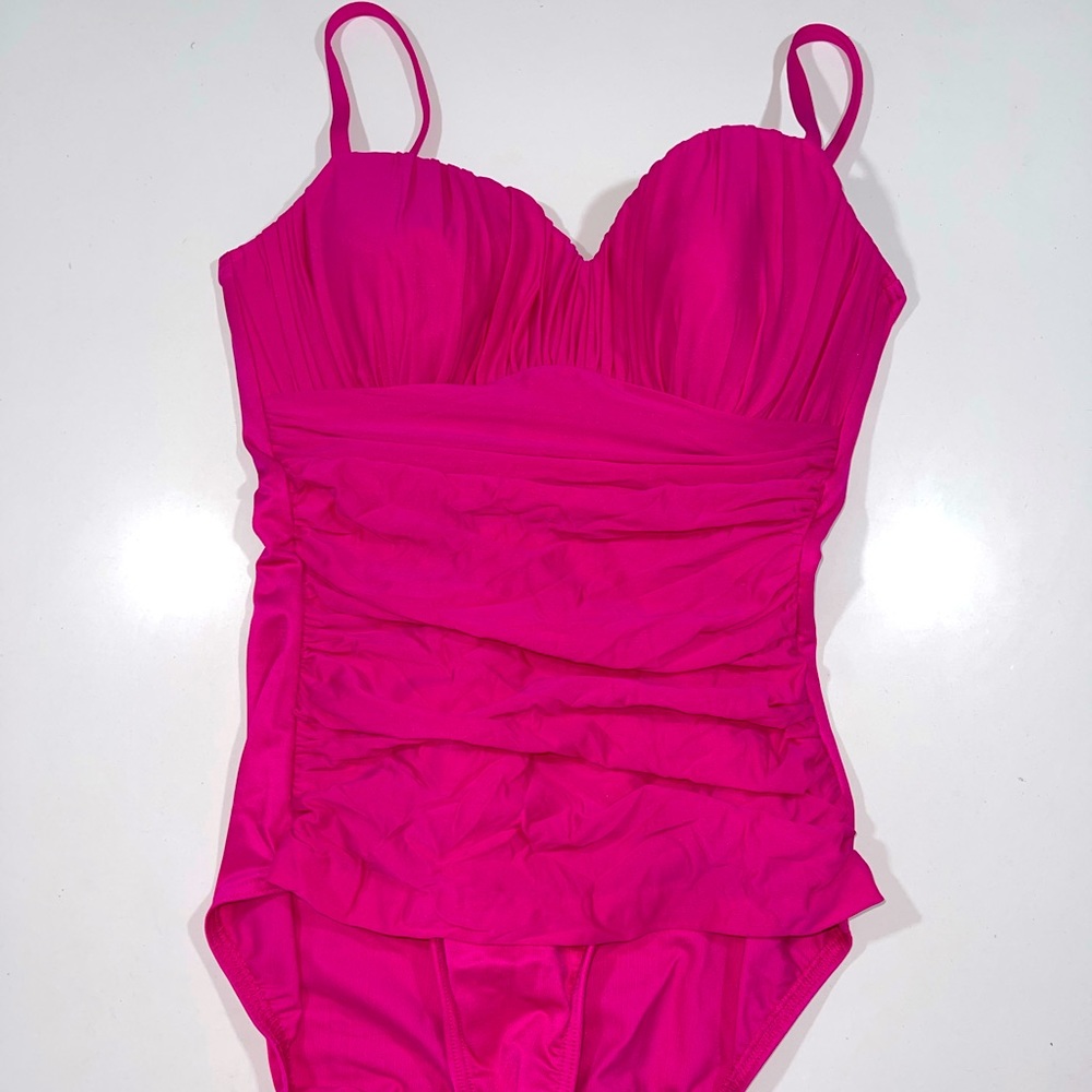 Miraclesuit Fuchsia Pink One-Piece Swimsuit